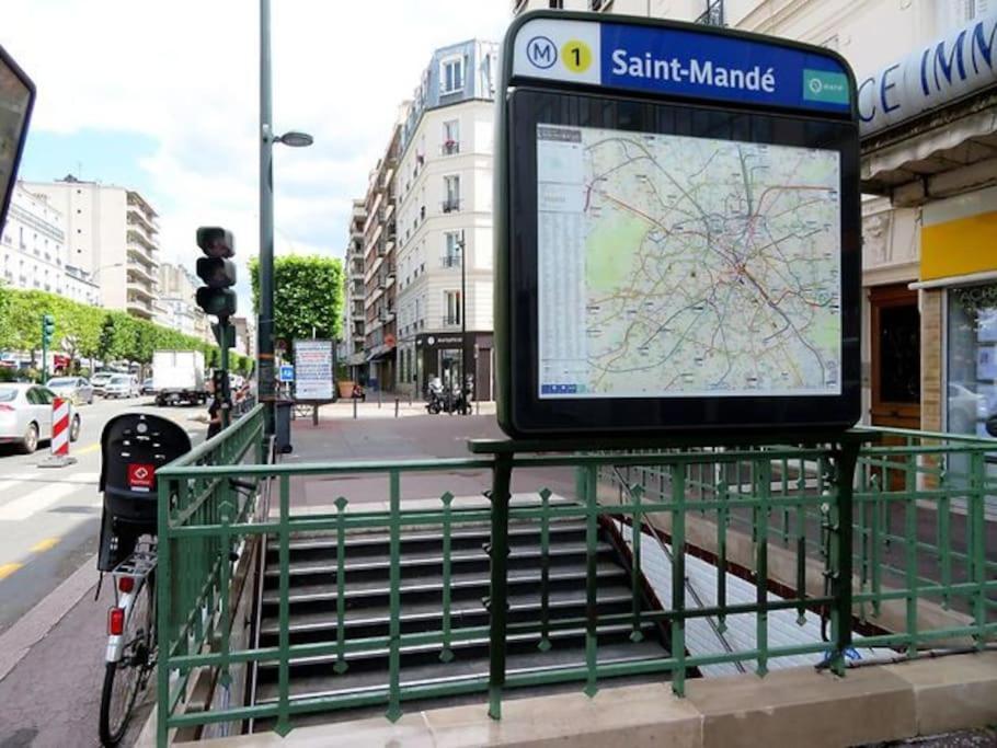 Superbe Appartement Terrasse 75M Paris Saint-Mande Ngoại thất bức ảnh
